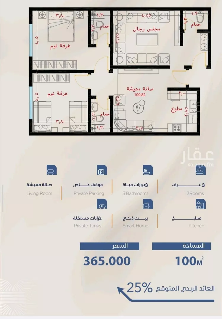 شقة للبيع في شارع أبي جعفر البغدادي, حي الياقوت, مدينة جدة, منطقة مكة المكرمة 6