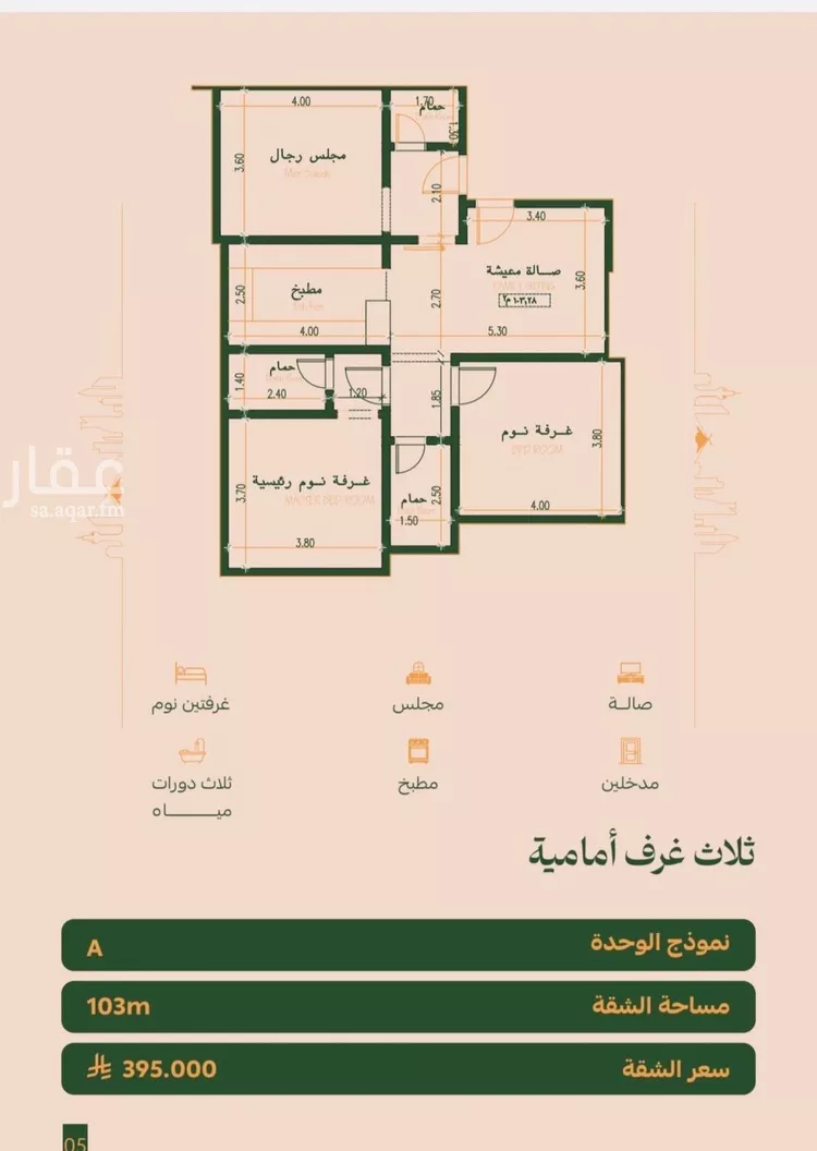 شقة للبيع في حي الفيصلية, مدينة جدة, منطقة مكة المكرمة