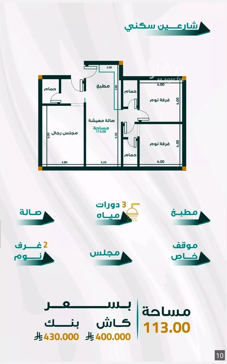 شقة للبيع في حي الفيحاء, مدينة جدة, منطقة مكة المكرمة