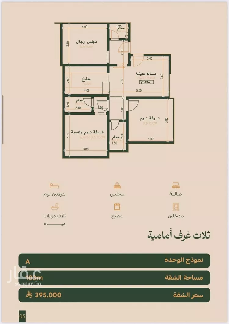 شقة للبيع في حي الفيصلية, مدينة جدة, منطقة مكة المكرمة