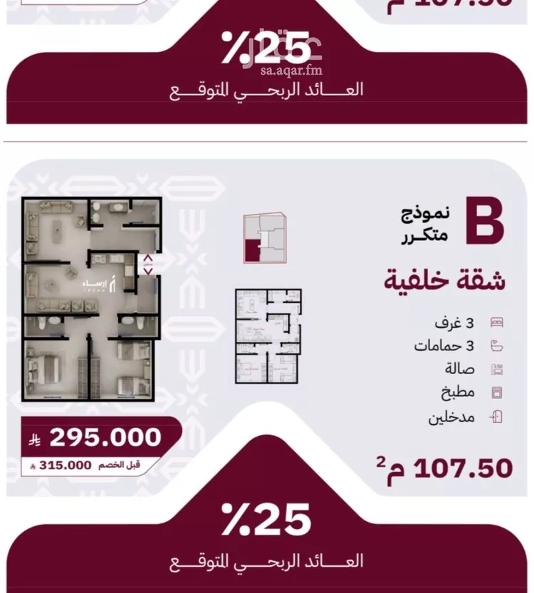 شقة للبيع في شارع عثمان ابن عوف, حي الريان, مدينة جدة, منطقة مكة المكرمة صورة 2