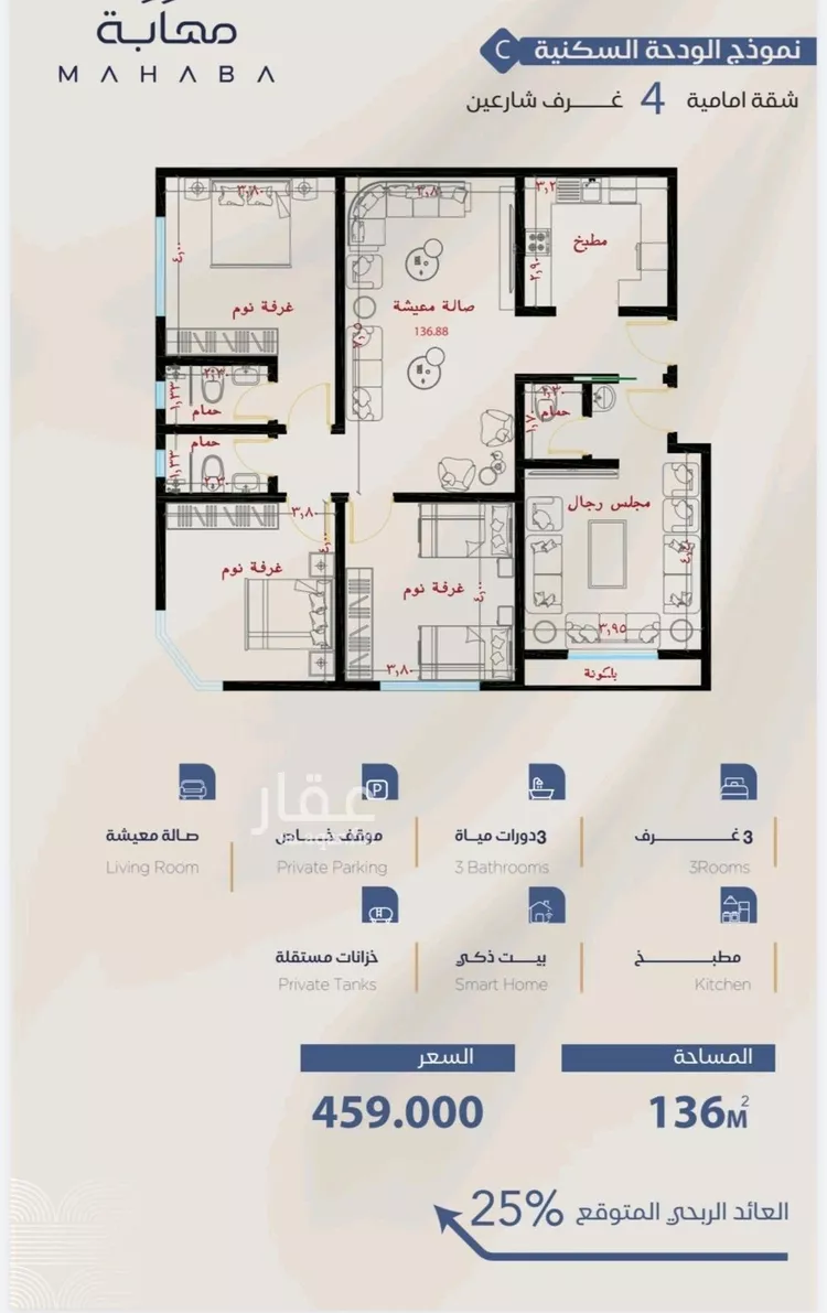 Apartment for Sale in Jeddah Al Yaqout