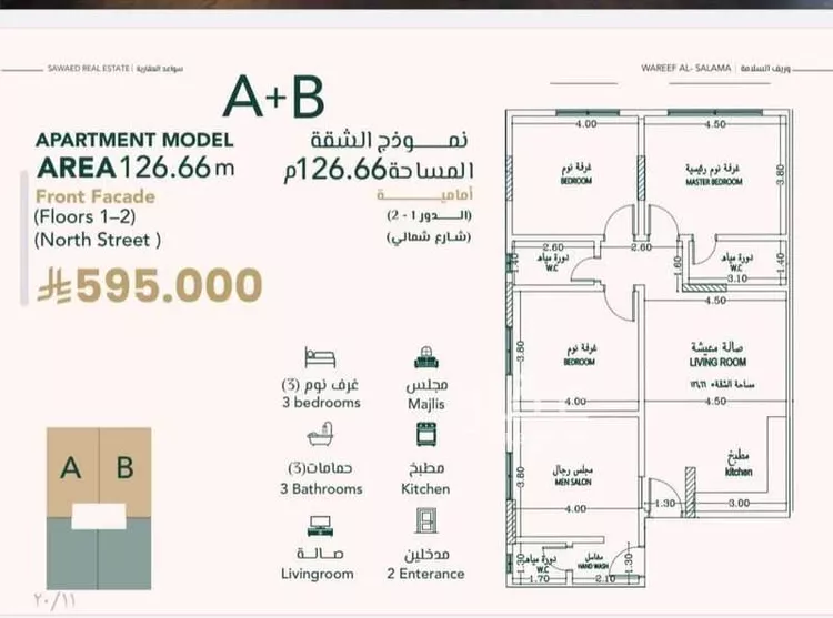 شقة للبيع في شارع علي افندي جميل, حي السلامة, مدينة جدة, منطقة مكة المكرمة صورة 2