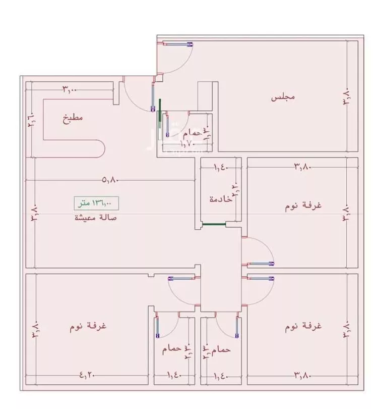 شقة للبيع في شارع السامر, حي الواحة, مدينة جدة, منطقة مكة المكرمة