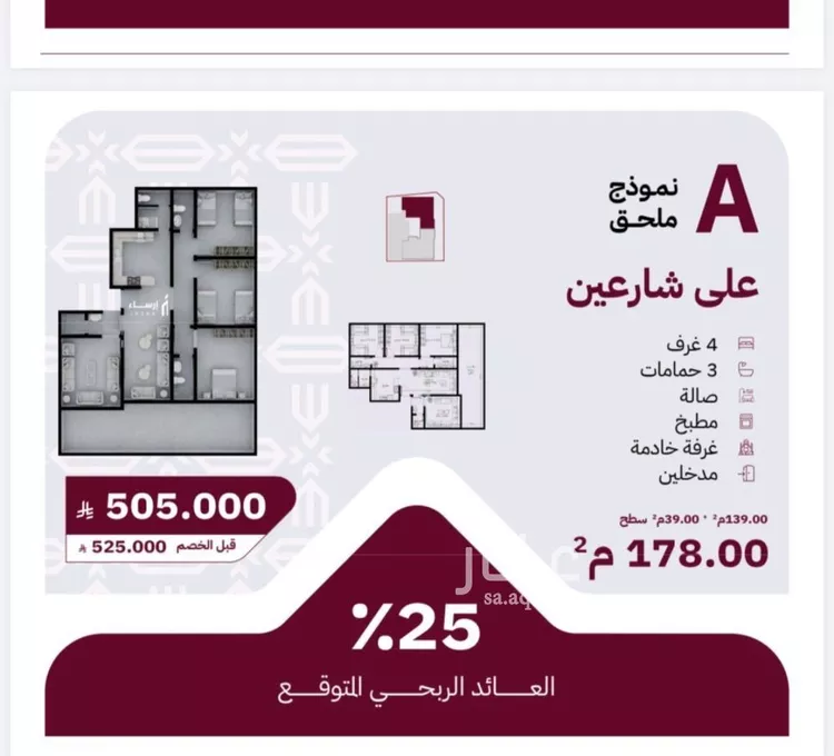 شقة للبيع في شارع عثمان ابن عوف, حي الريان, مدينة جدة, منطقة مكة المكرمة صورة 2