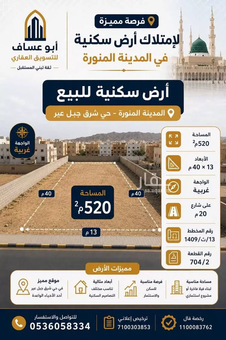 Land for Sale in Medina Al Jabrah