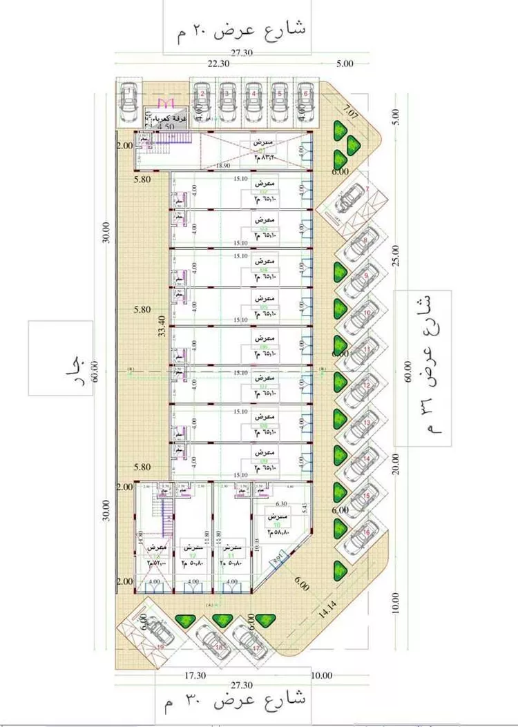 مكتب تجاري للإيجار في شارع أحمد بن شبانة, حي القيروان, مدينة الرياض, منطقة الرياض صورة 4