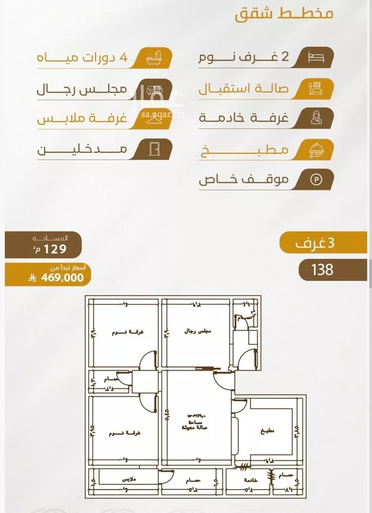شقة للبيع في شارع سهل بن حنيف, حي الورود, مدينة جدة, منطقة مكة المكرمة صورة 5