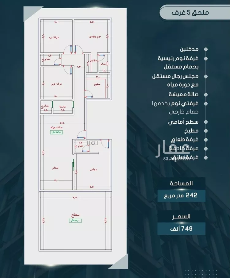 شقة للبيع في شارع أحمد بن خلف, حي الصواري, مدينة جدة, منطقة مكة المكرمة صورة 2
