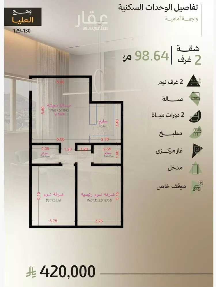شقة للبيع في حي أبحر الجنوبية, مدينة جدة, منطقة مكة المكرمة صورة 3