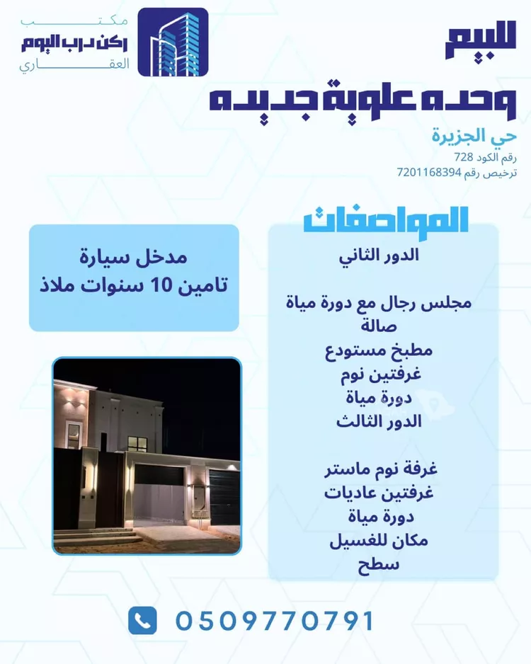 شقة للبيع في شارع أحمد بن الحسن الأنصاري, حي الجزيرة, مدينة بريدة, منطقة القصيم