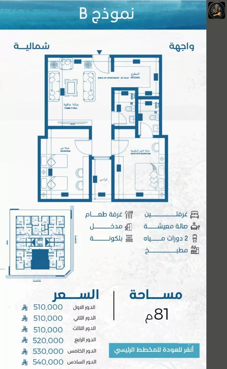 شقة للبيع في شارع الملك الصالح ايوب ابن الكامل, حي الرويس, مدينة جدة, منطقة مكة المكرمة