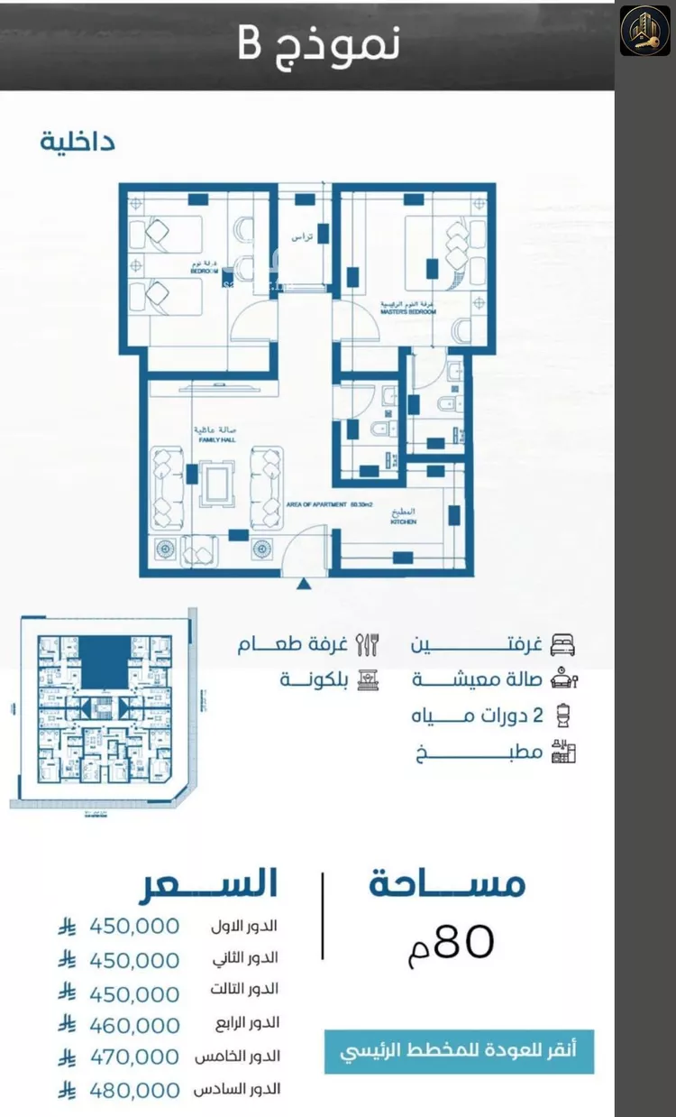 Apartment for Sale in Jeddah Al Ruwais