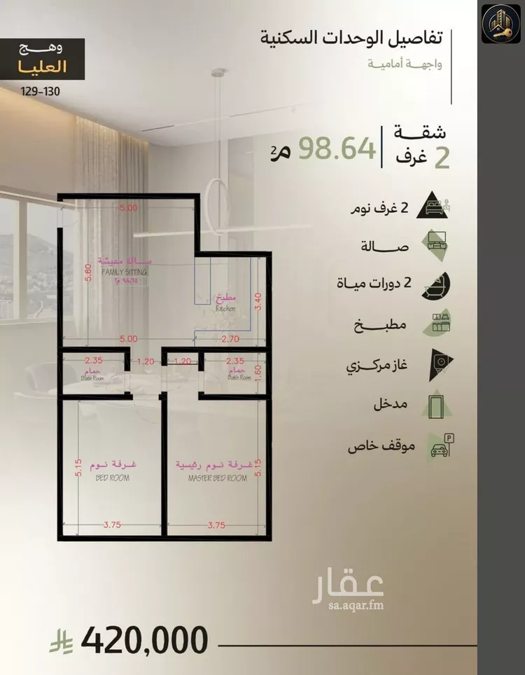شقة للبيع في شارع, حي أبحر الجنوبية, مدينة جدة, منطقة مكة المكرمة