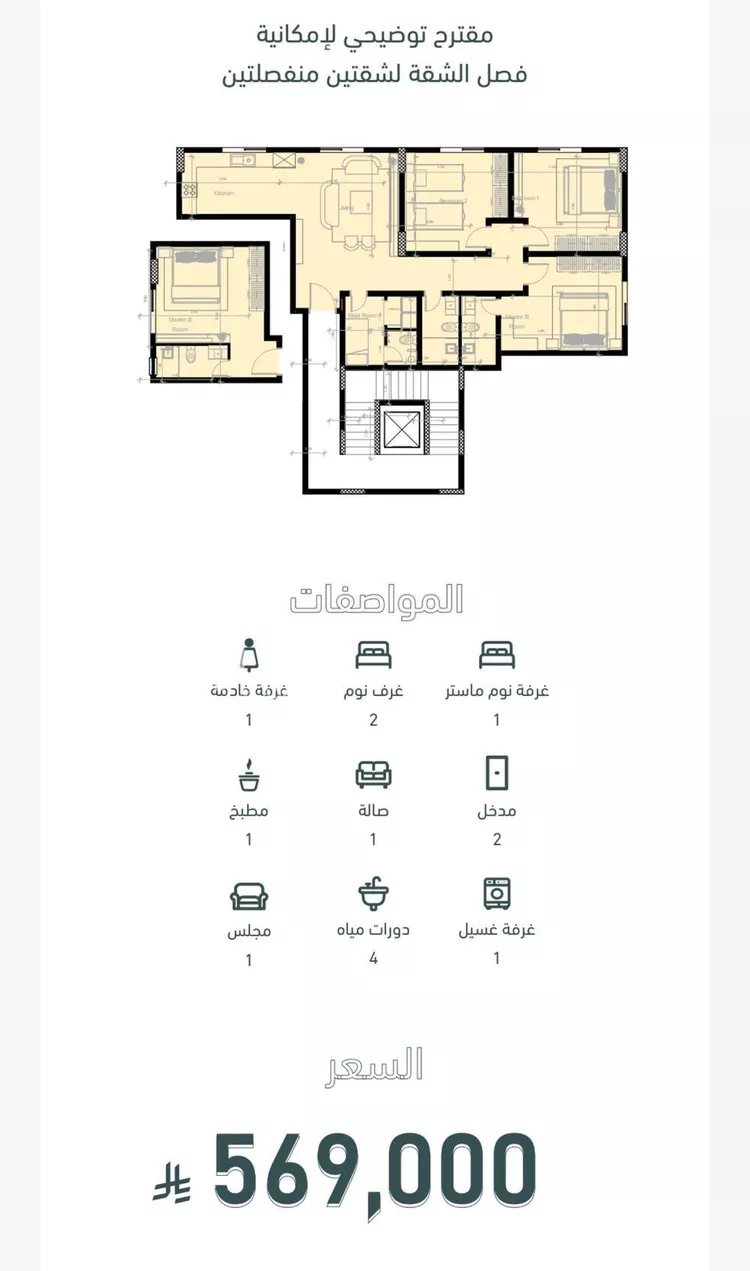 شقة للبيع في شارع سعد ابو عبدالله, حي السلامة, مدينة جدة, منطقة مكة المكرمة