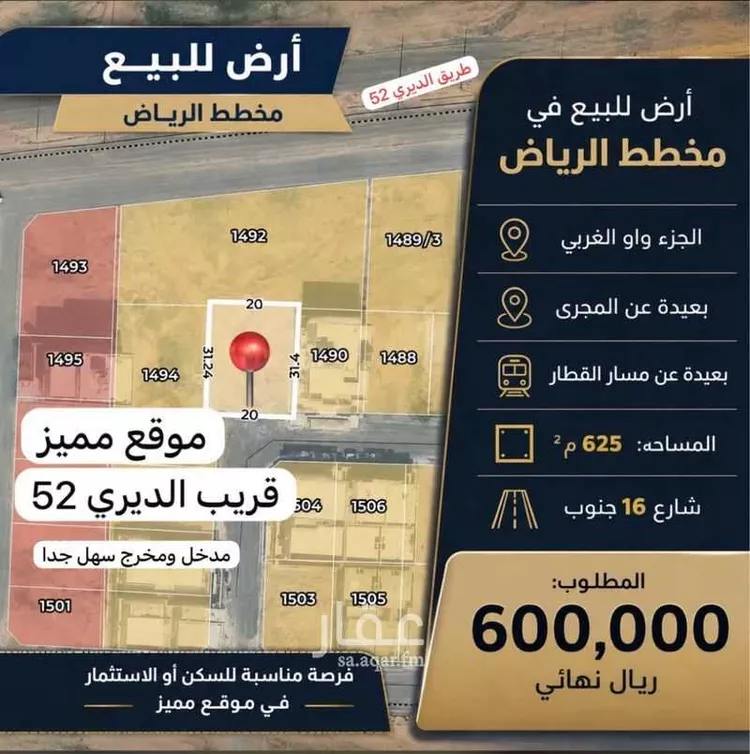 أرض للبيع في شارع عبدالفتاح راوه, حي الرياض, مدينة جدة, منطقة مكة المكرمة صورة 3