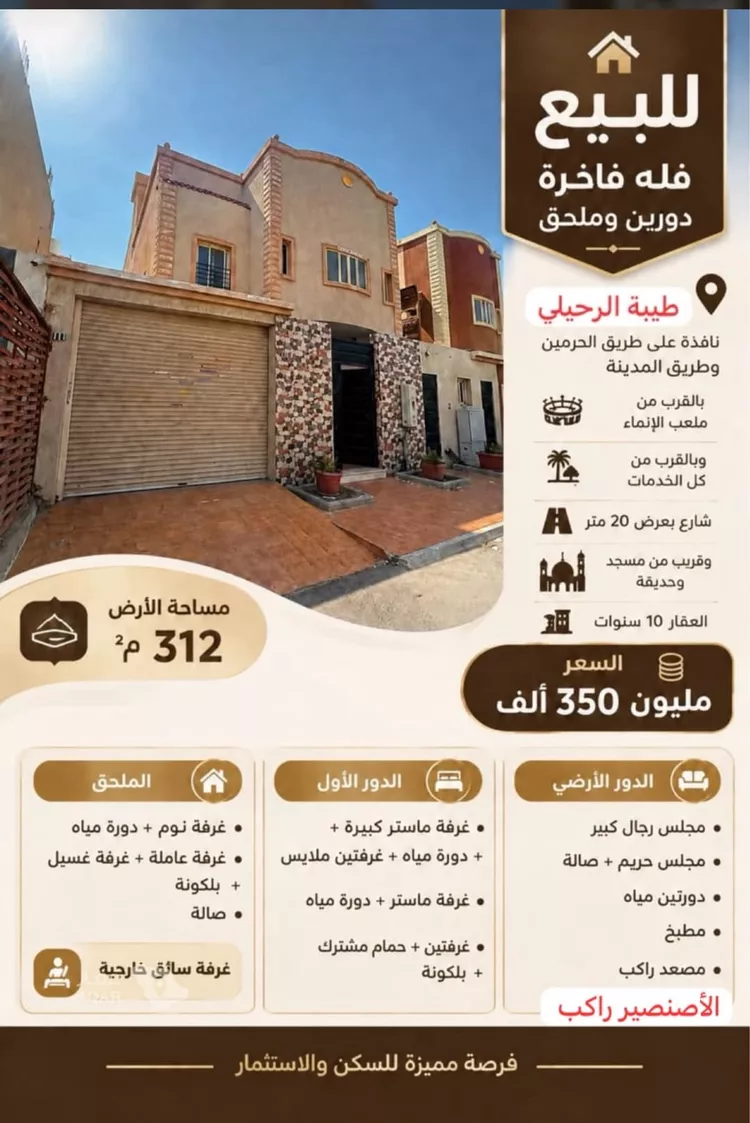 فيلا للبيع في حي طيبة ، جدة ، جدة