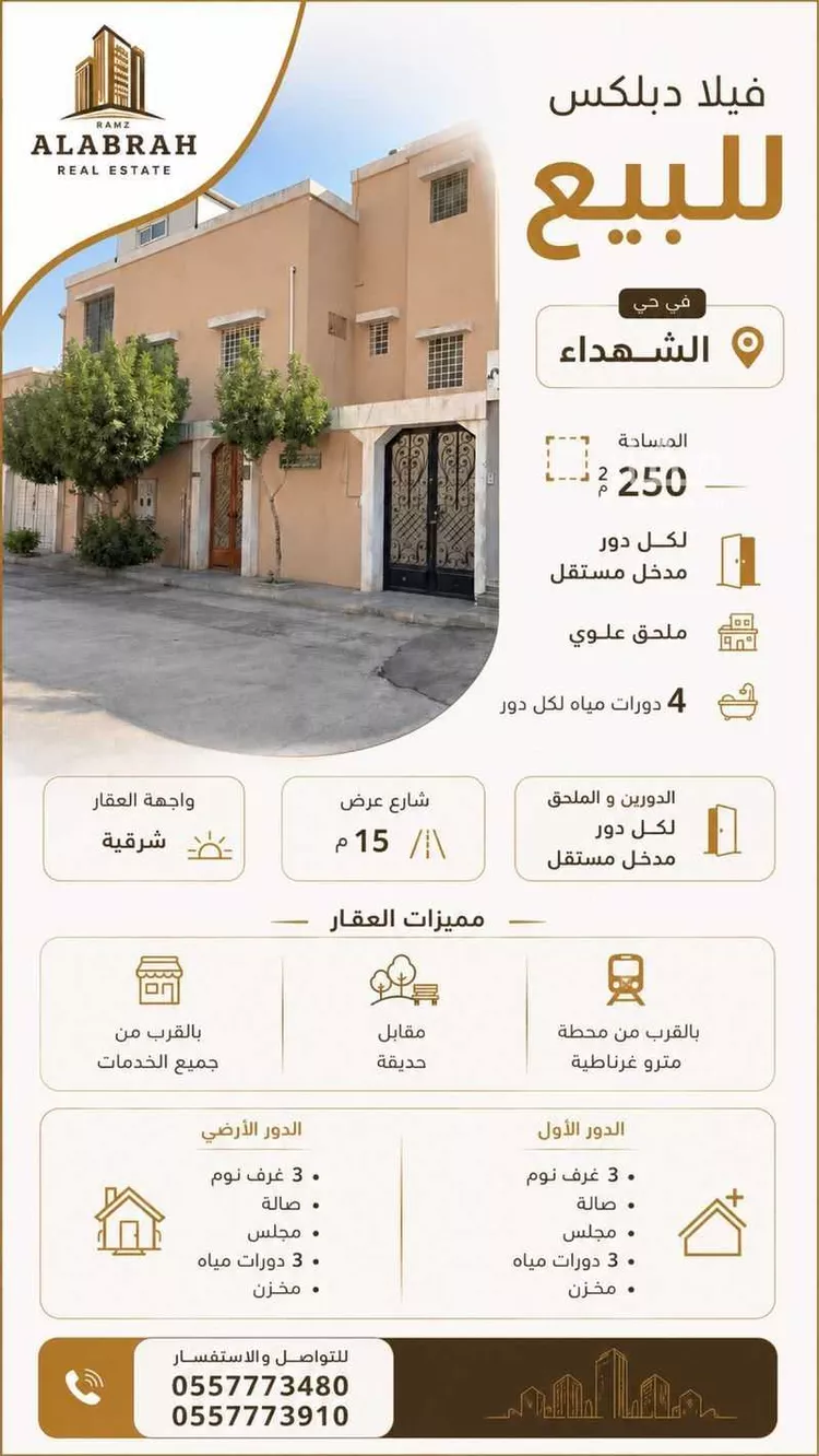 فيلا للبيع في شارع شهيد الدين ثم الوطن عبدالمغنى عواض الث, حي الشهداء, مدينة الرياض, منطقة الرياض