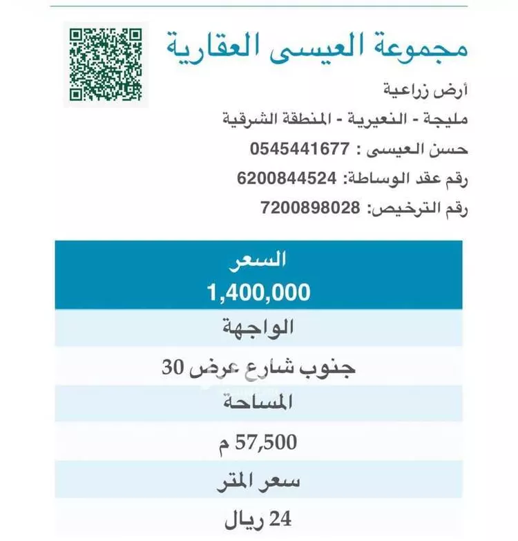 أرض للبيع في حي السديره, مدينة السديره, المنطقة الشرقية