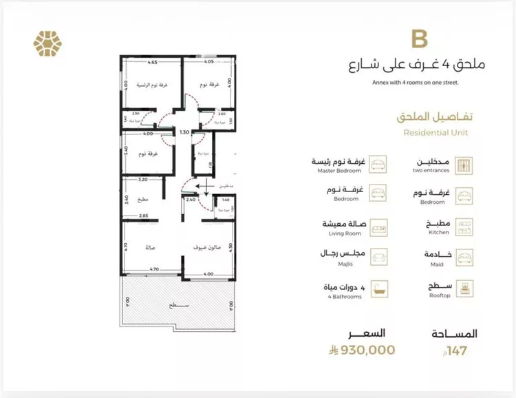 شقة للبيع في شارع الباديه, حي السلامة, مدينة جدة, منطقة مكة المكرمة صورة 5