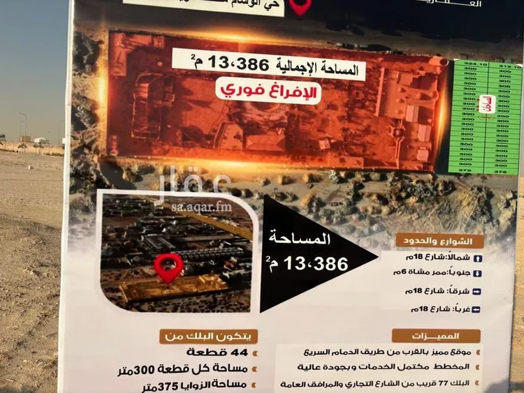 أرض للبيع في شارع وادي أرثد ، حي الشرق ، الرياض ، منطقة الرياض صورة 2