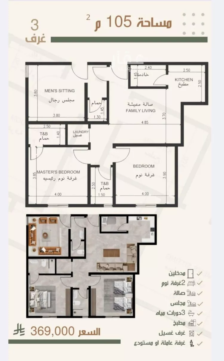 شقة للبيع في شارع ثلوث بني شهر, حي النزهة, مدينة جدة, منطقة مكة المكرمة