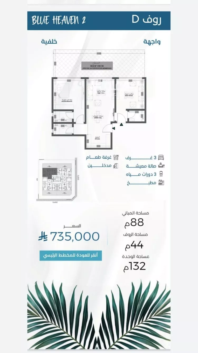شقة للبيع في شارع الملك الصالح ايوب ابن الكامل, حي الرويس, مدينة جدة, منطقة مكة المكرمة صورة 5