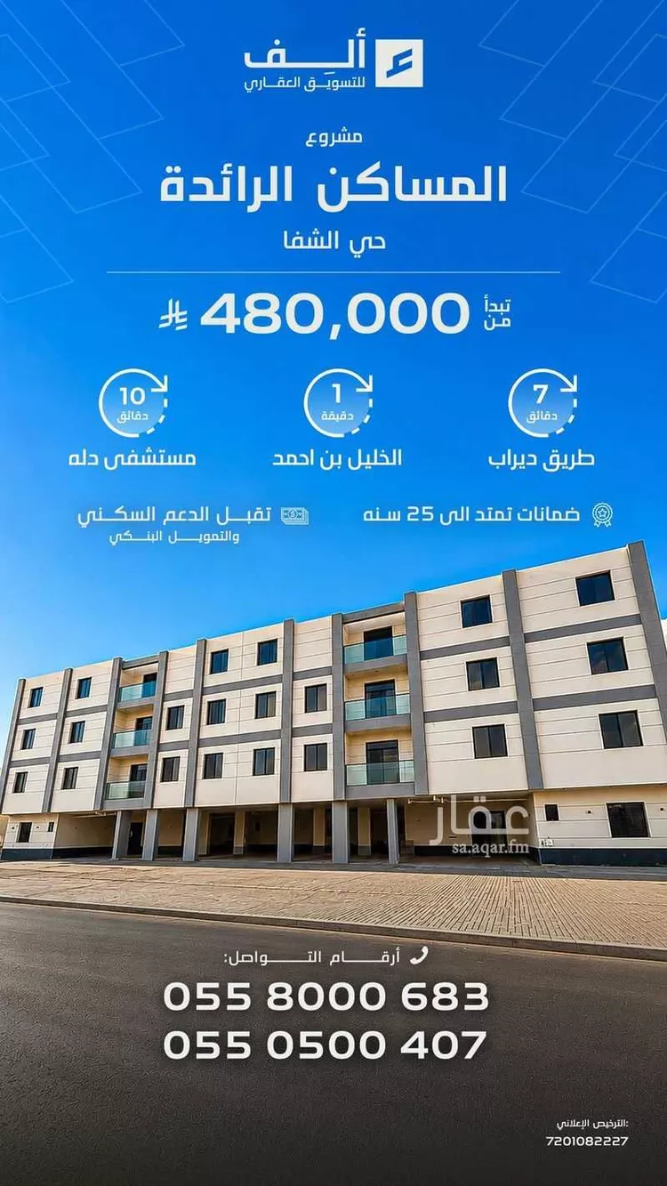 شقة للبيع في شارع ابن ماجد, حي الشفاء, مدينة الرياض, منطقة الرياض