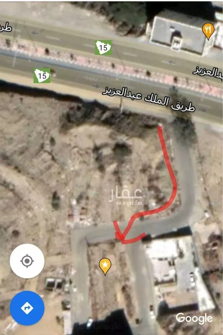 أرض للبيع في طريق الملك عبدالعزيز ، حي الظفير ، الباحة ، منطقة الباحة