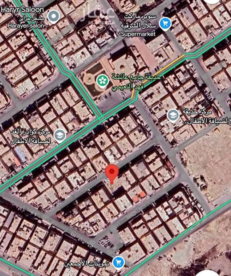 أرض للبيع في شارع الحمراء 891 ، حي الربوة ، الجبيل ، الجبيل