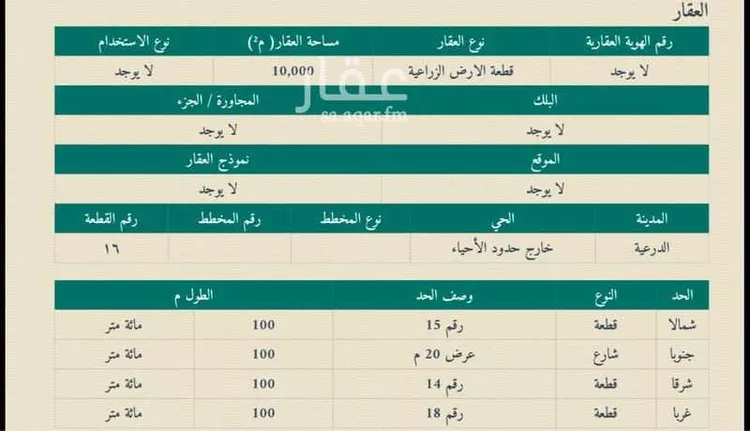 أرض للبيع في شارع العماريه 522 ، العمارية ، الدرعية صورة 3
