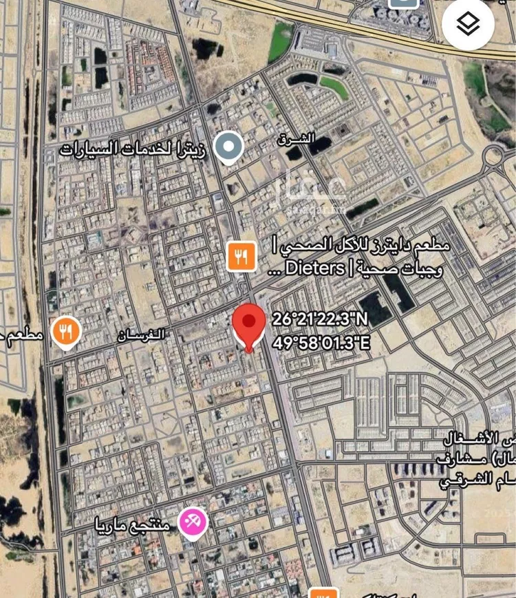 أرض للبيع في حي الفرسان, مدينة الدمام, المنطقة الشرقية