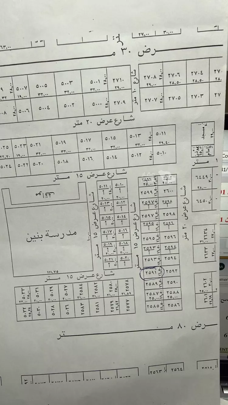 أرض للبيع في شارع فاطمة بنت النور الطبري, حي العارض, مدينة الرياض, منطقة الرياض 2
