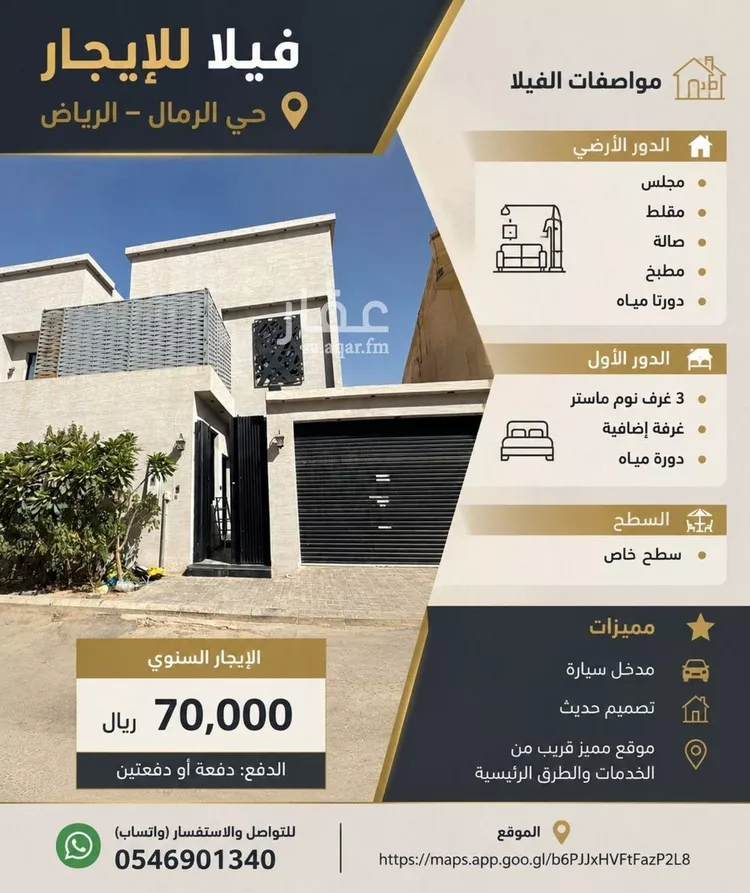 Villa for Rent in Riyadh Ar Rimal