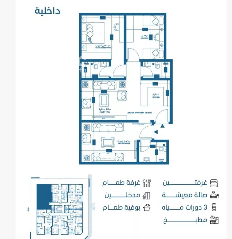 شقة للبيع في شارع الملك الصالح ايوب ابن الكامل, حي الرويس, مدينة جدة, منطقة مكة المكرمة صورة 4