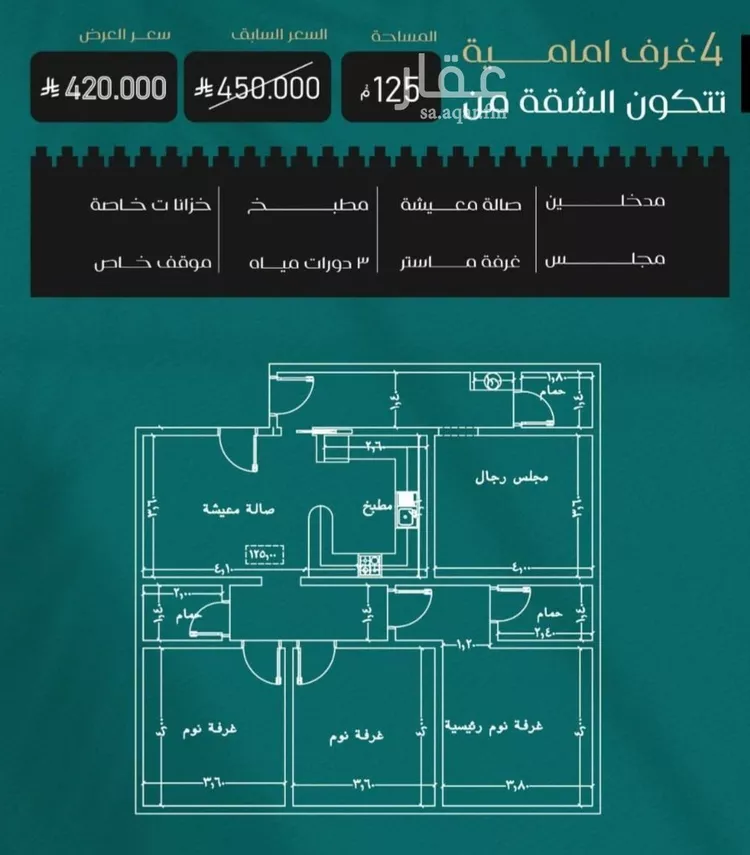 شقة للبيع في شارع إبراهيم الأحدب, حي النزهة, مدينة جدة, منطقة مكة المكرمة صورة 3