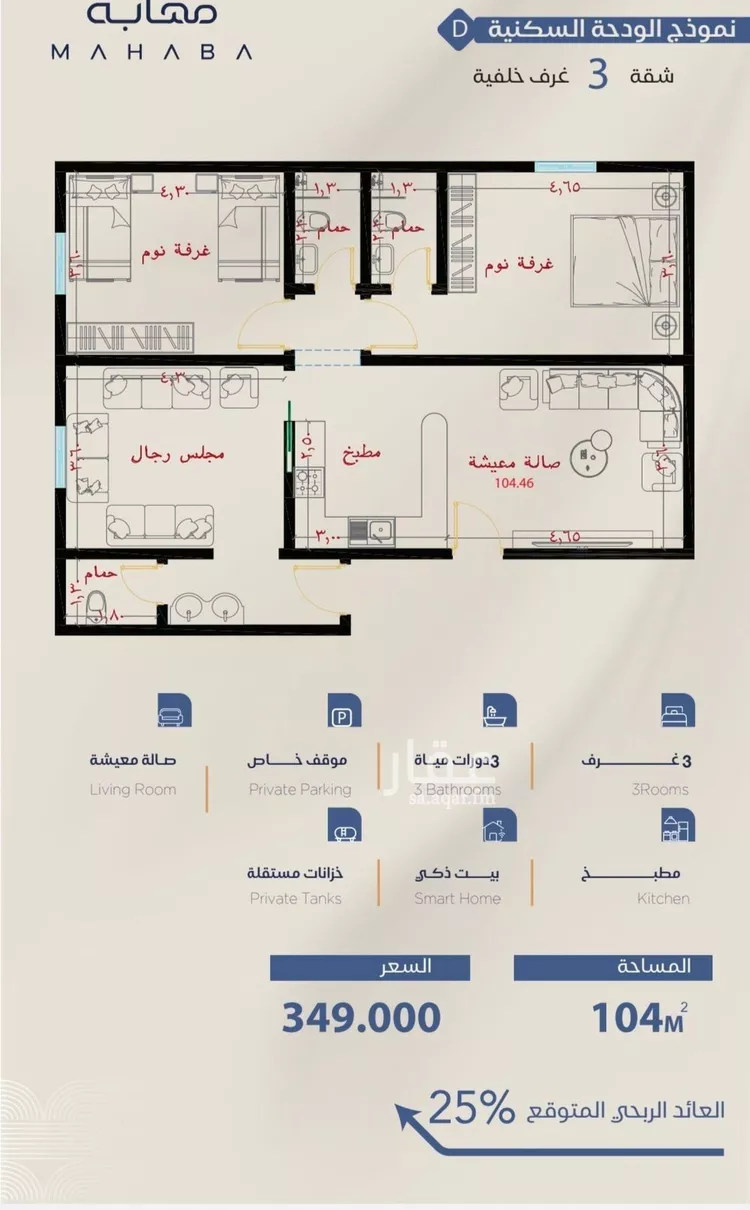 شقة للبيع في شارع برهان الدين الداراني, حي الياقوت, مدينة جدة, منطقة مكة المكرمة صورة 4