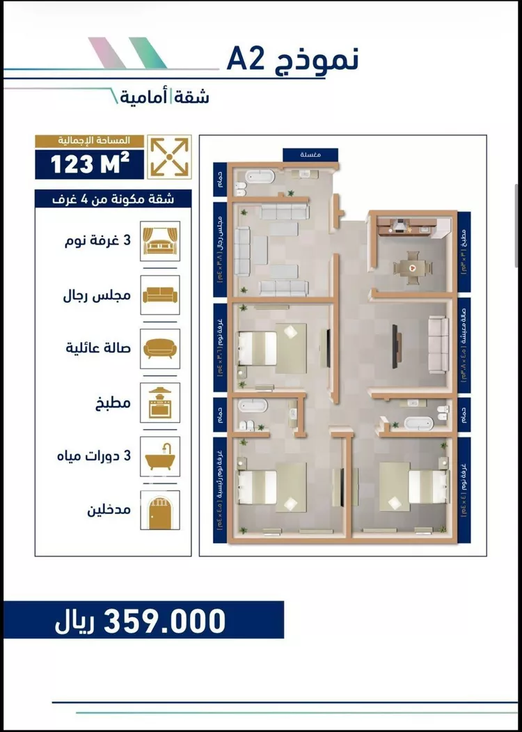 شقة للبيع في شارع الجرشي, حي مريخ, مدينة جدة, منطقة مكة المكرمة صورة 5