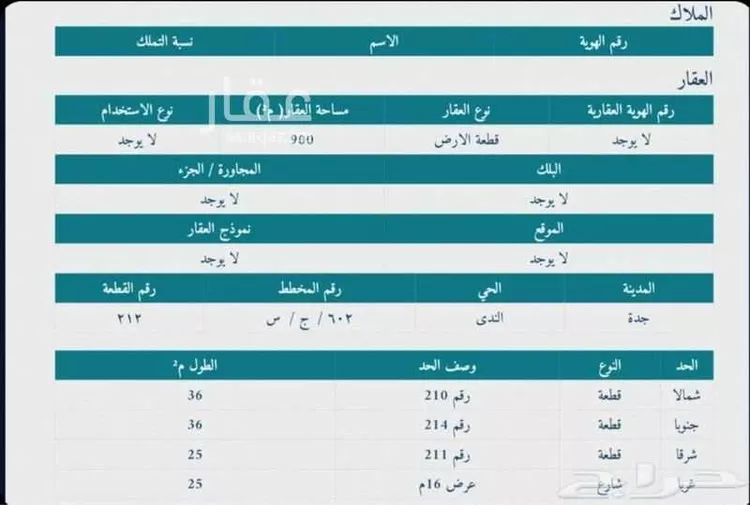 Land for Sale in Jeddah Taiba
