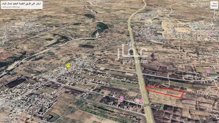 أرض للبيع في شارع شمال الوتد طريق اسكان الخارش الى الخوبة, مدينة صامطة, منطقة جازان
