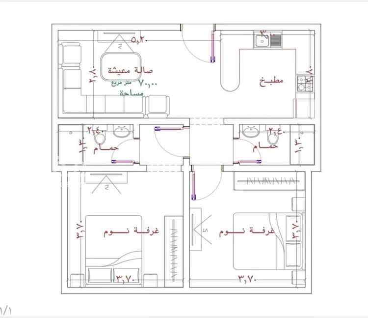 شقة للبيع في شارع سيف الدين, حي الربوة, مدينة جدة, منطقة مكة المكرمة صورة 2