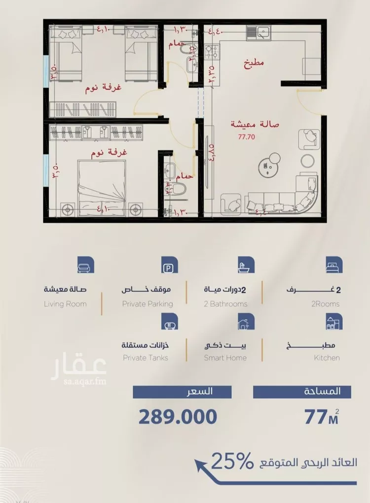 Apartment for Sale in Jeddah Al Yaqout