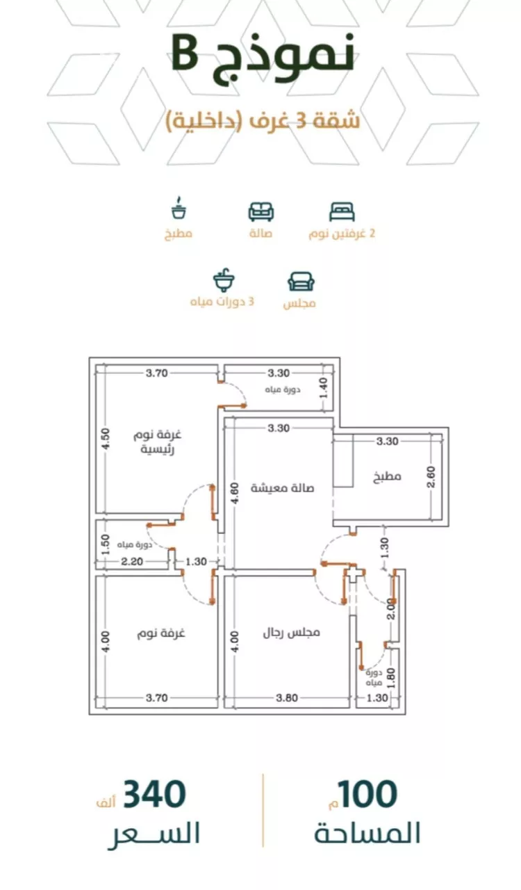 شقة للبيع في شارع الخليفة المأمون , حي الربوة, مدينة جدة, منطقة مكة المكرمة صورة 2