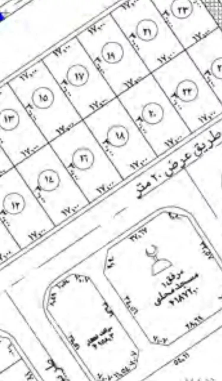 أرض للبيع في شارع ابو حجر الاعلى ، حي الإسكان ، تبوك ، منطقة تبوك صورة 2