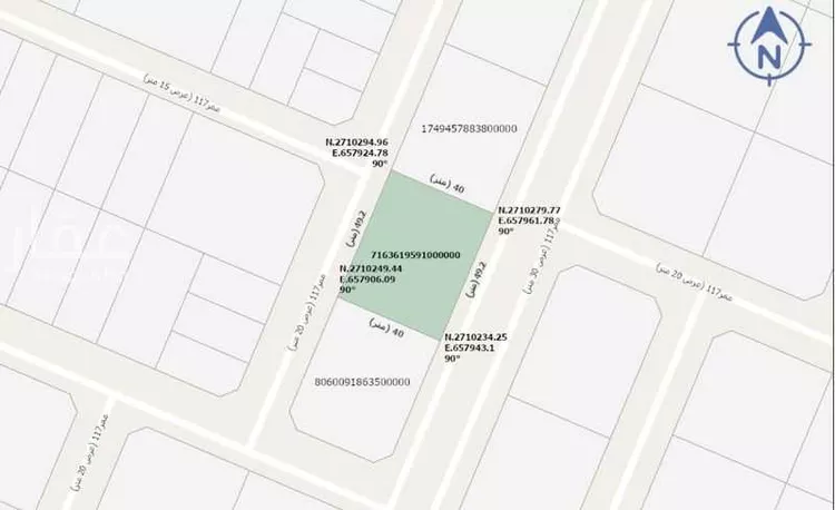 أرض للبيع في شارع وادي نعام ، حي ضاحية نمار ، الرياض ، منطقة الرياض صورة 2