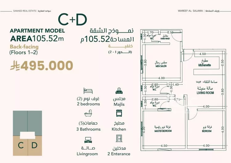 شقة للبيع في شارع علي افندي جميل, حي السلامة, مدينة جدة, منطقة مكة المكرمة صورة 2