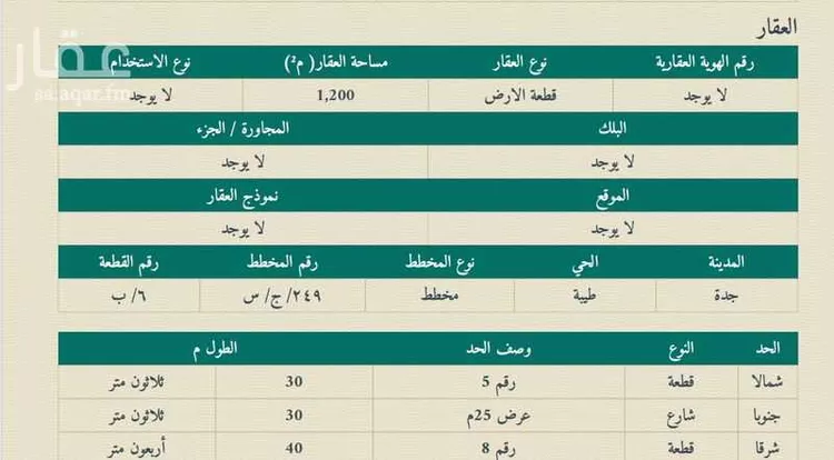 أرض للبيع في شارع عمير بن اوس(رضي الله عنه), حي قباء, مدينة جدة, منطقة مكة المكرمة صورة 3