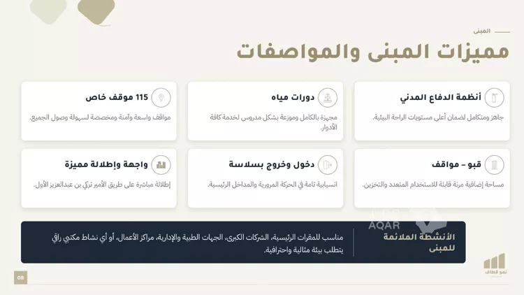 مكتب تجاري للإيجار في شارع الامير تركي بن عبدالعزيز الاول, حي النخيل, مدينة الرياض, منطقة الرياض 8