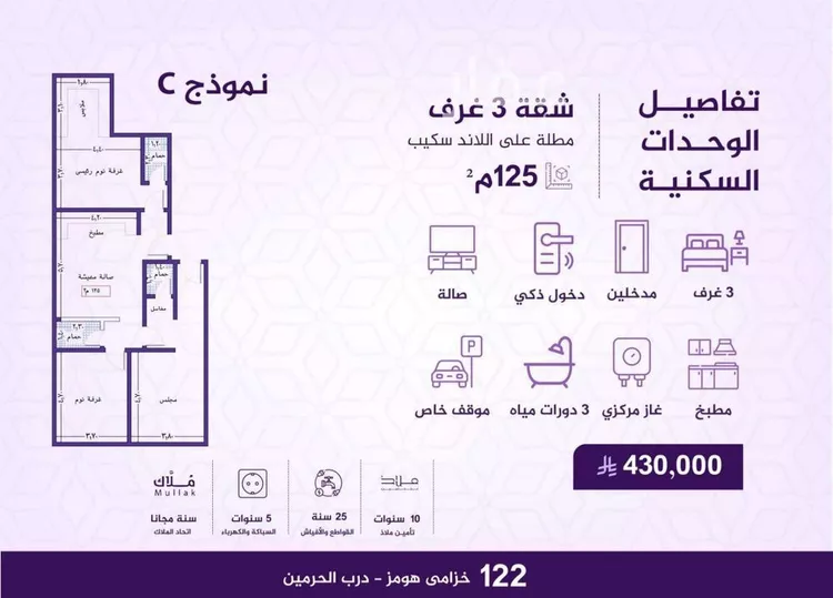 شقة للبيع في شارع احمد بن عيسى الرومي, حي الفيحاء, مدينة جدة, منطقة مكة المكرمة