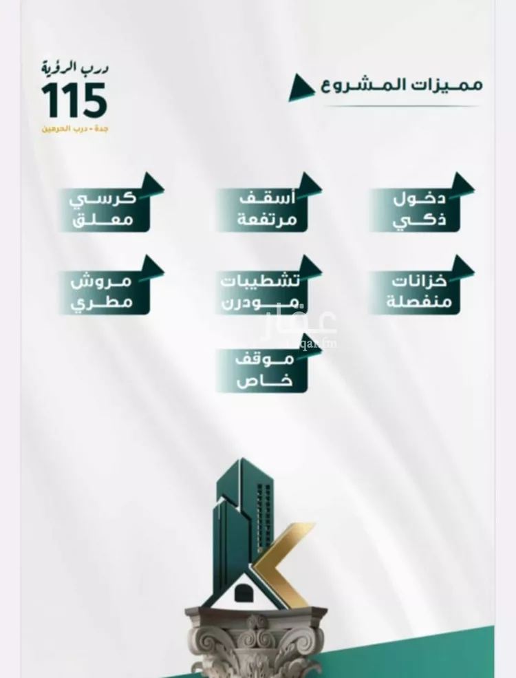 شقة للبيع في شارع ابو ذر الغفاري, حي الفيحاء, مدينة جدة, منطقة مكة المكرمة صورة 3
